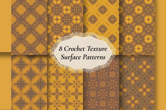 8 Boho Crochet Lace Seamless Patterns – A Strategic Asset for Creative and Commercial Projects