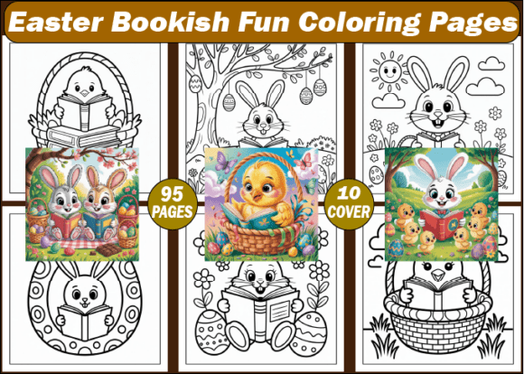 95 Easter Bookish Fun Coloring Pages