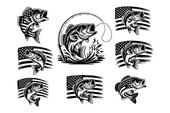Bass Fishing Svg Bundle