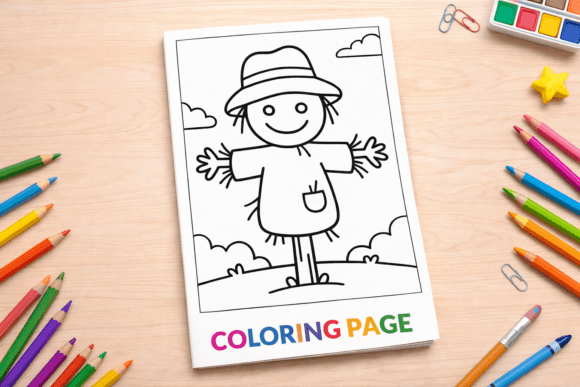 Choosing the Right Fall Coloring Page: A Look at the Cute Scarecrow Coloring Page for Kids