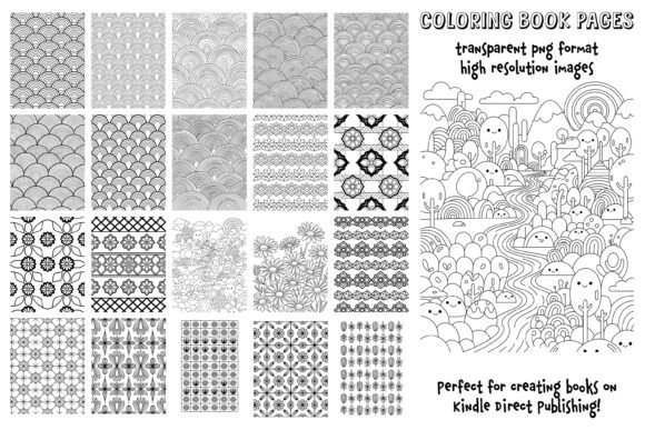 Coloring Book Pages KDP Covers Interiors