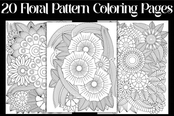 Floral Pattern Coloring Pages