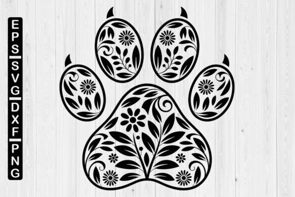 Floral Paw Print SVG: A Creative Way to Celebrate Your Furry Friend