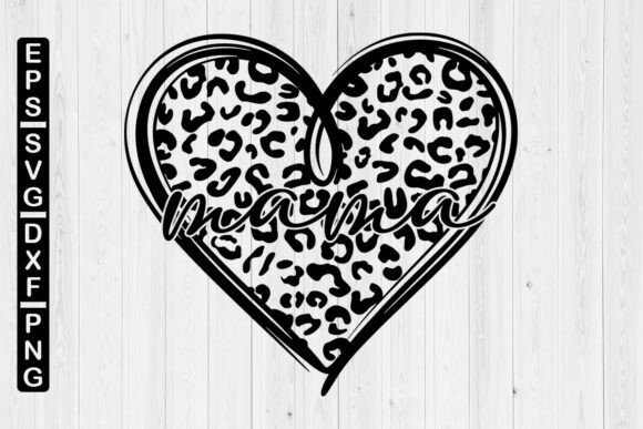 Mama Heart Leopard Svg: A Versatile Digital Design Asset for Creative Projects