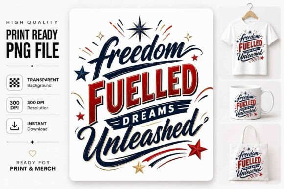 Patriotic Freedom Design PNG: A Bold Statement for Every Occasion