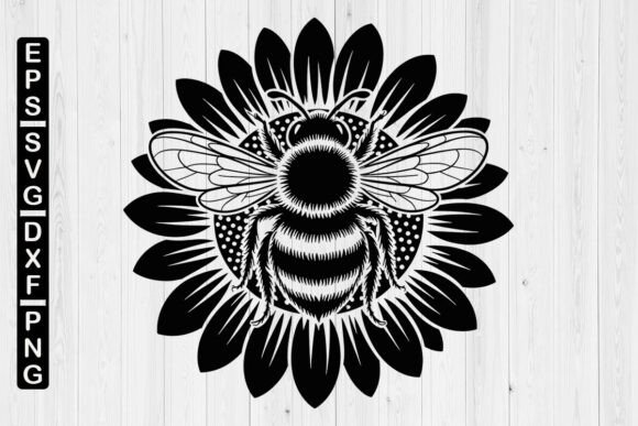 Sunflower Bee SVG: A Versatile Digital Design for Crafters and Creators