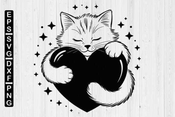 The Cat Heart SVG: Where Feline Devotion Meets Digital Design for Cat Lovers